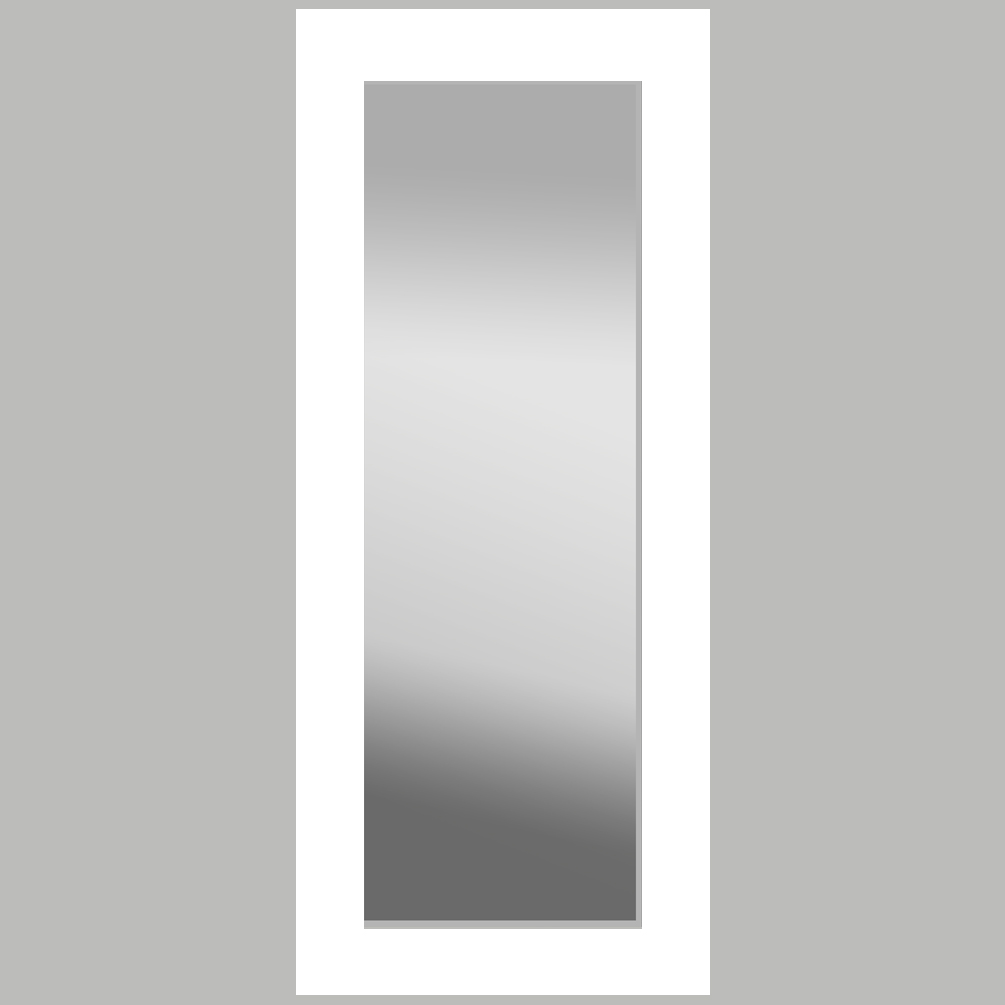 F 1513 Full Length Mirror 24 X 60 White, 24 Inch Mirror Door